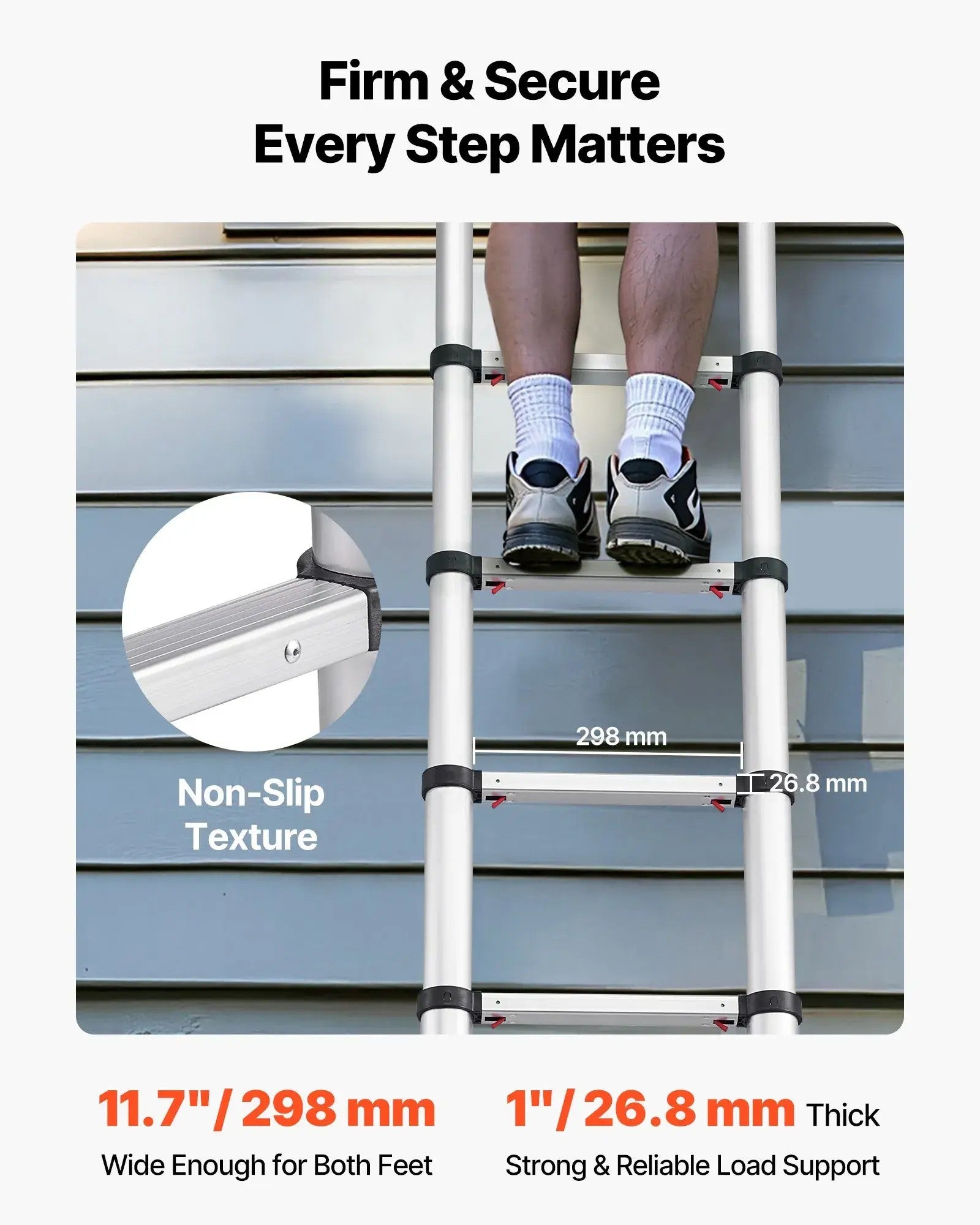 Telescoping Aluminum Ladder Compact Design. Reliable Strength. Everyday Convenience.