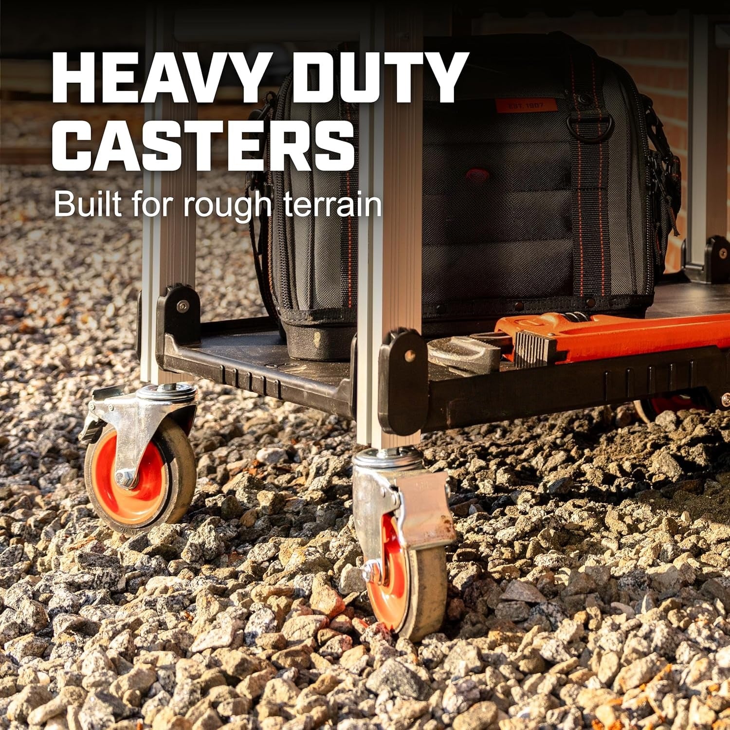 Mobile Folding Jobsite Cart — Built for Efficiency On Any Worksite