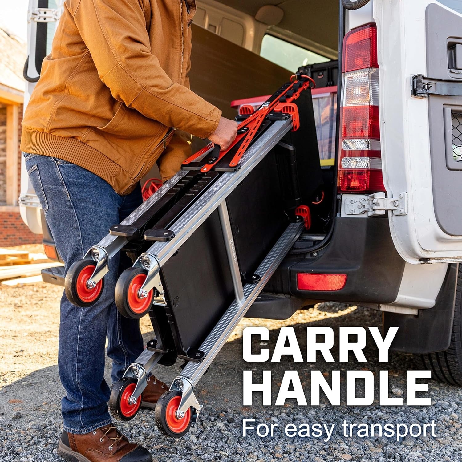 Mobile Folding Jobsite Cart — Built for Efficiency On Any Worksite