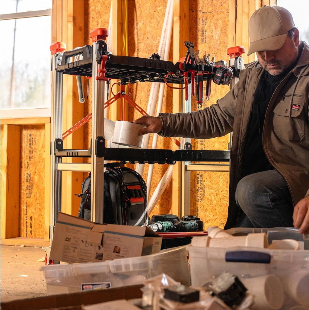 Mobile Folding Jobsite Cart — Built for Efficiency On Any Worksite