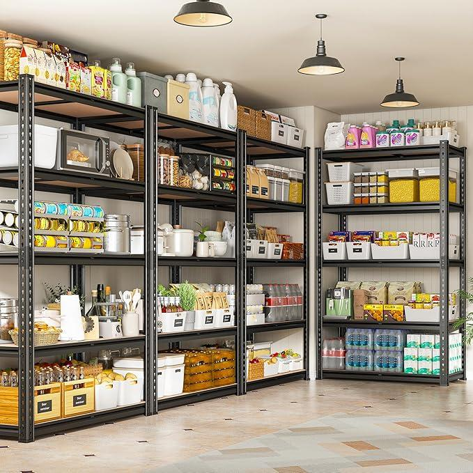 Heavy-Duty 5-Tier Garage Storage Shelving-Maximum Strength. Smarter Organization. Built for Real Storage Needs.