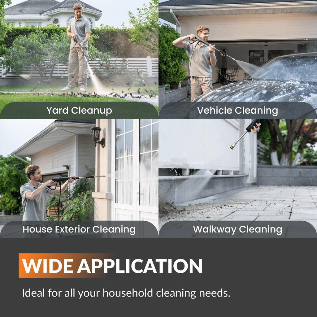 Wall-Mounted Retractable Pressure Washer——Smarter Cleaning. Less Effort. Total Control.